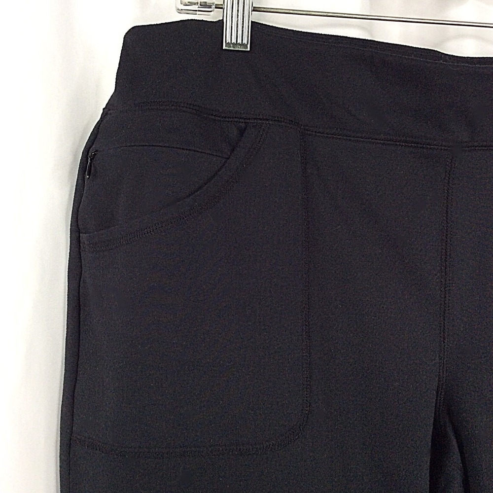 Lands End Pull On Knit Pants Women's Size Large Petite Black - Picture 4 of 8